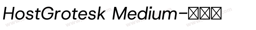 HostGrotesk Medium字体转换